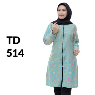  BAJU  TUNIK BATIK FASHION ATASAN TUNIK CEWEK KANTOR  OUTER  