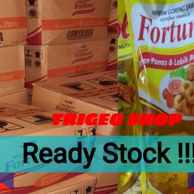 

*Promo* Fortune Minyak Goreng Pouch @ 2 Liter Isi 6 Per Karton/Dus