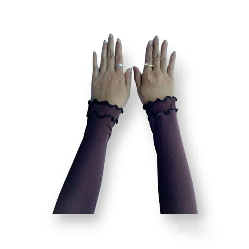 Handsock Curly ~~ manset curly handsock handsock tangan handshock  handshock muslimah manset manset baju manset tangan manset lengan