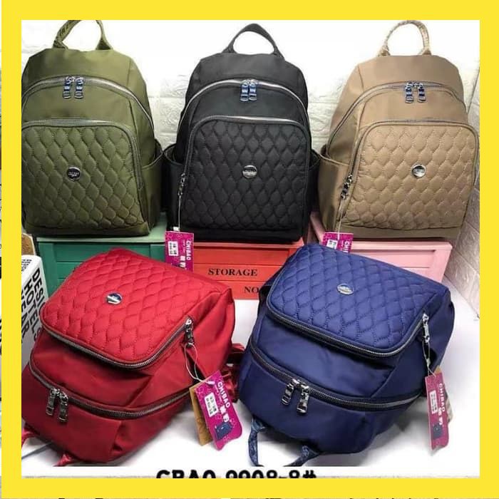 TAS RANSEL IMPORT CHIBAO BORDIR MULTIFUNGSI ANTI AIR BACKPACK CHIBAO BORDIR  FS017
