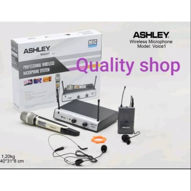 MIC ASHLEY VOICE 1 PEGANG JEPIT HEADSET ORIGINAL