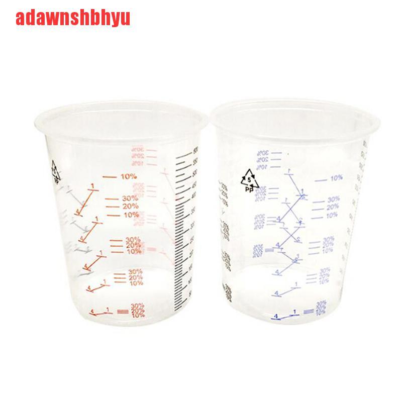 10pcs Cangkir Mixing Cat Bahan Plastik Ukuran 600ml
