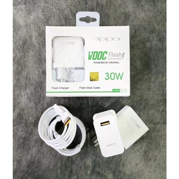 【3109】Charger OPPO 30W USB TYPE-C/MICRO USB SUPER VOOC Fast Charging