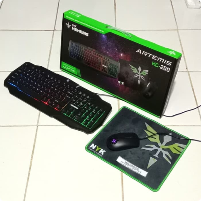 NYK KC300 Artemis 3 in 1 combo keyboard mouse mousepad gaming KC-200 NYK KC-200 gaming combo