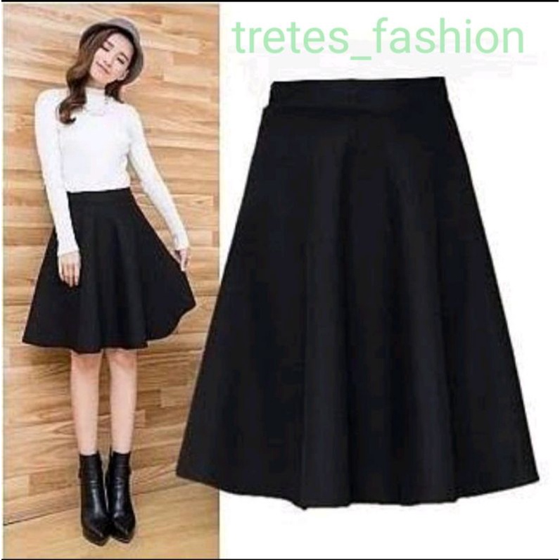 ROK MINI ROK PENDEK WANITA ROK PAYUNG ¾ ROK NAURA ROK PENDEK SELUTUT