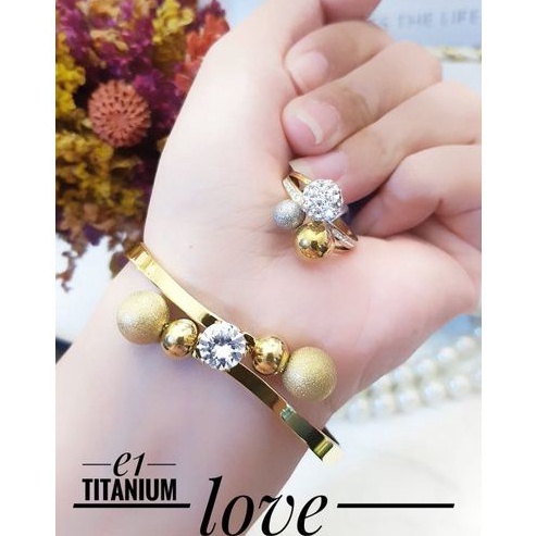TiTanium set gelang cincin ytm611