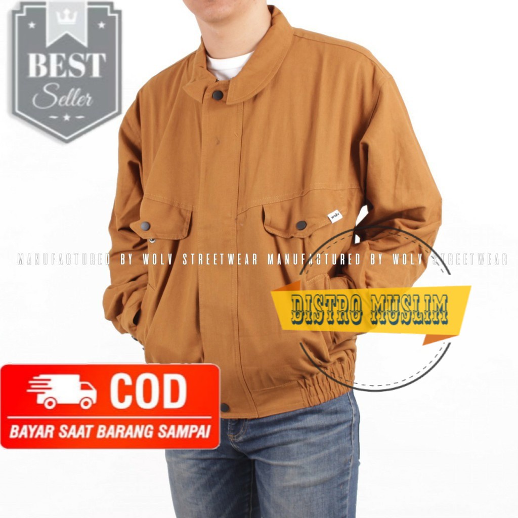 [BAYAR DI TEMPAT / COD ] AKN - FLIGHT JACKET WOLV / JAKET FLIGHT ORIGINAL WOLV #