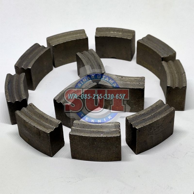 Diamond Segmen untuk coring batuan keras granit batuan hitam