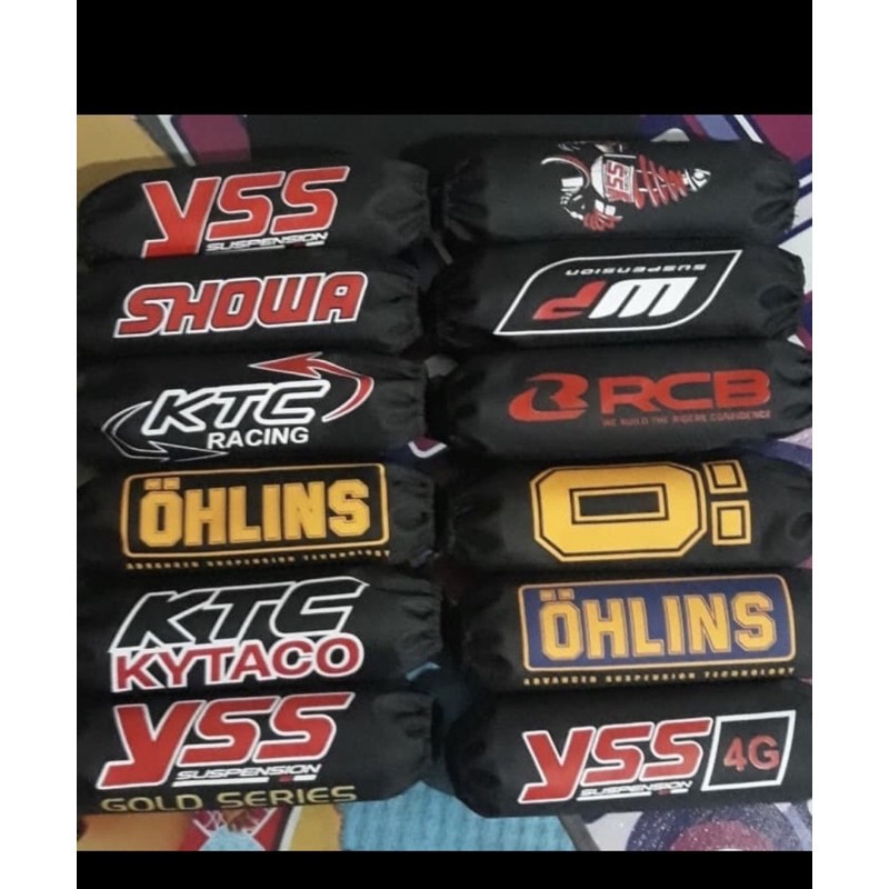 Cover sarung shock shockbreaker per belakang motor bebek matic kopling Sarung shock breaker dan cover shock belakang Motor Universal Bahan Nylon Anti Air