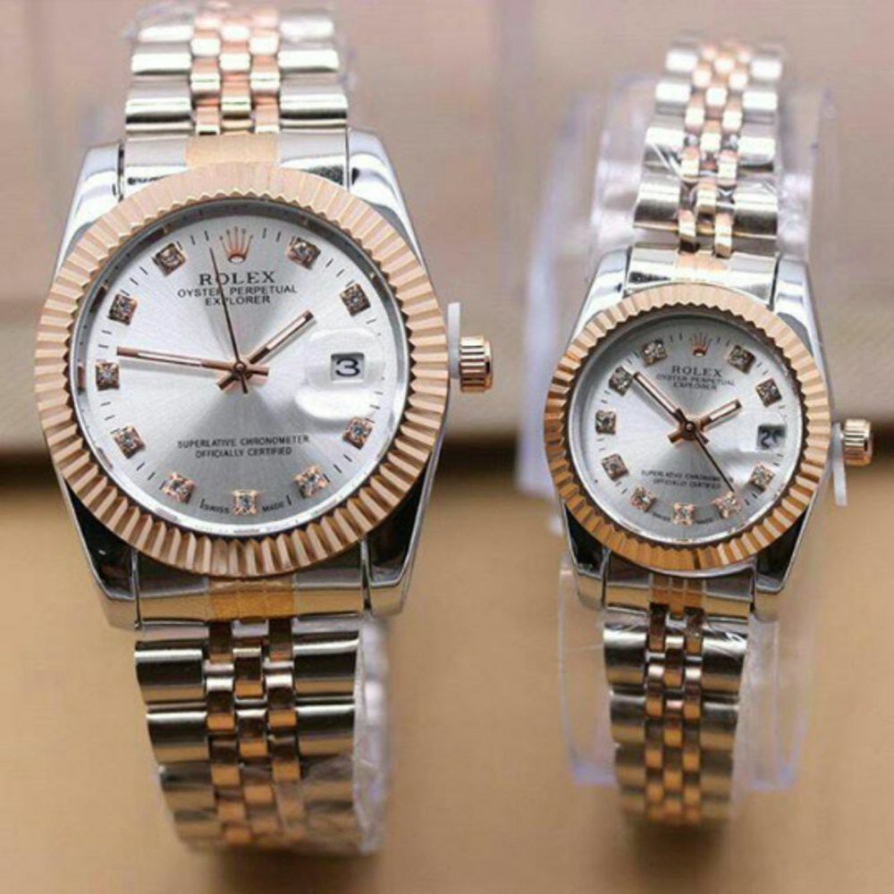 JAM TANGAN COUPLE ROLEX ELEGAN