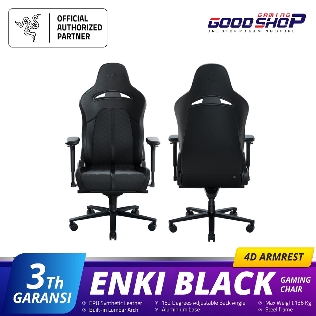 Razer Enki for All-Day Comfort - Gaming Chair - BLACK