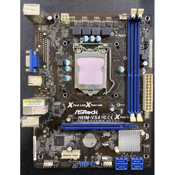 Motherboard Intel Asrock H61M-VS4 LGA1155 DDR3 Second