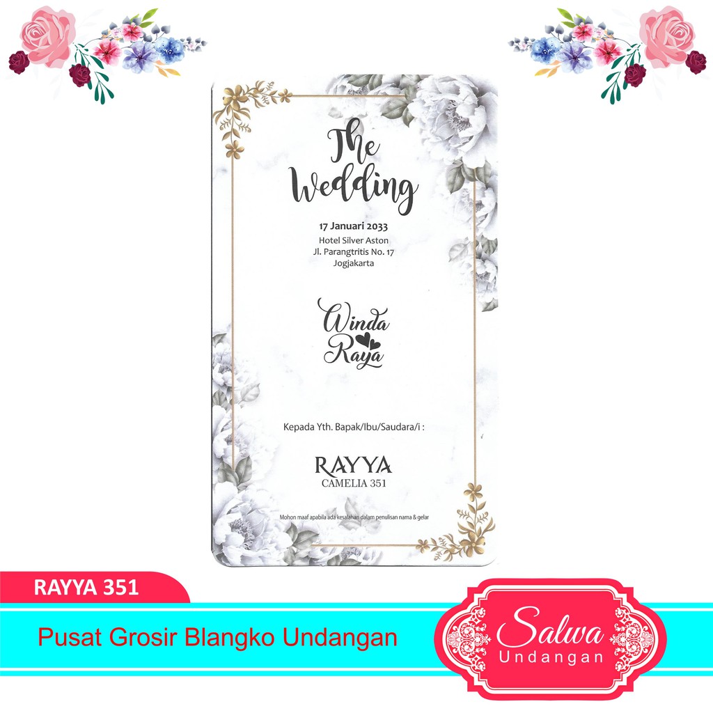 Blangko Undangan Rayya 351 Harga Murah