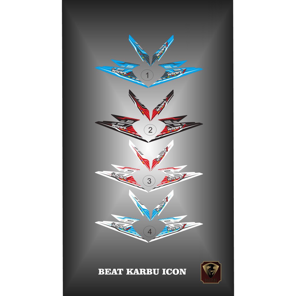 Striping beat karbu - Stiker Decal beat karbu 2008-2012 icon 02
