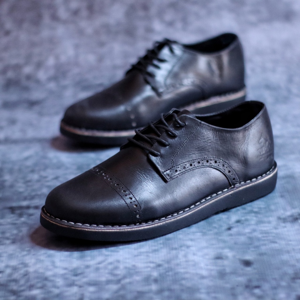 MOLK Sepatu Formal Pria Pantofel Kulit Asli Original Oxford Kerja Pesta Casual