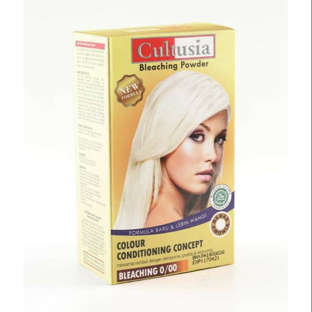 BLEACHING CULTUSIA CREAM HAIR COLOR PEWARNA RAMBUT ALAMI BPOM HALAL MEWARNAI RAMBUT CAT RAMBUT