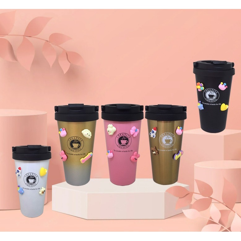 TERMOS COFEE - TERMOS KOPI DENGAN SARINGAN TAHAN PANAS DAN DINGIN - TRAVEL MUG VACUUM