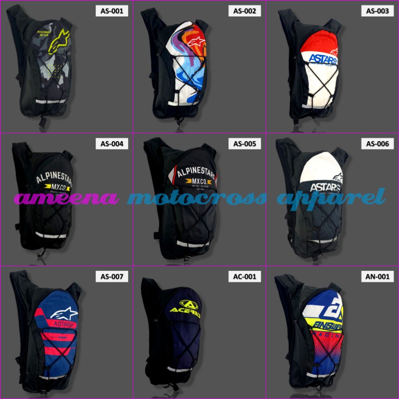 Tas Hydro Slim - Tas Motoross Fullprint - Tas Trail MX Adventure - CODE:A
