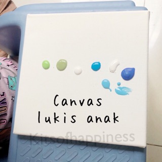 Kanvas lukis anak 20x20 / small canvas for kids / painting set gesso