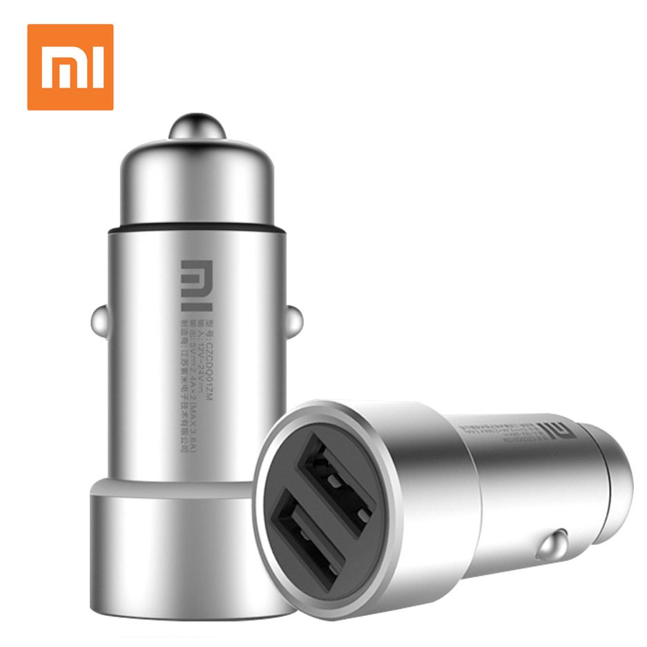 (OROGINAL) Xiaomi Mi Car Charger Dual USB Fast Charging QC 3.0