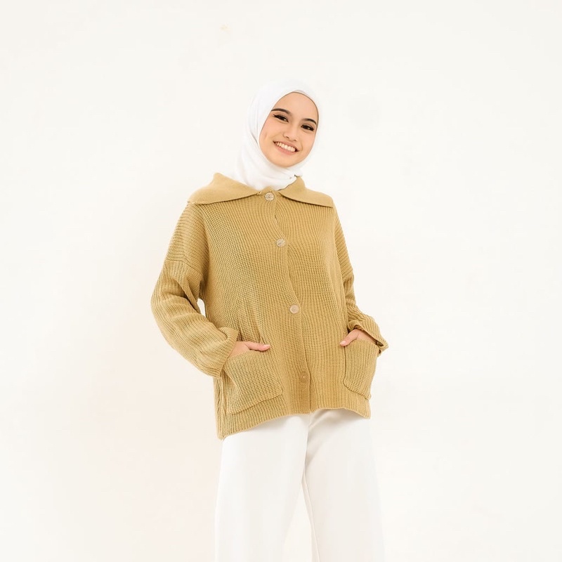 Keyra Oversize Cardigan Rajut Kancing Wanita / Outer Cardigan Knit premium Store09 Murah