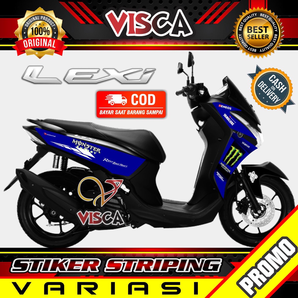 Striping Lexi - Stiker Sticker Striping Variasi Lis Yamaha Lexi - Striping Hologram Lexi ME