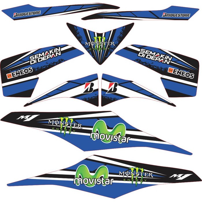 Sticker Mio M3 Striping Movistar