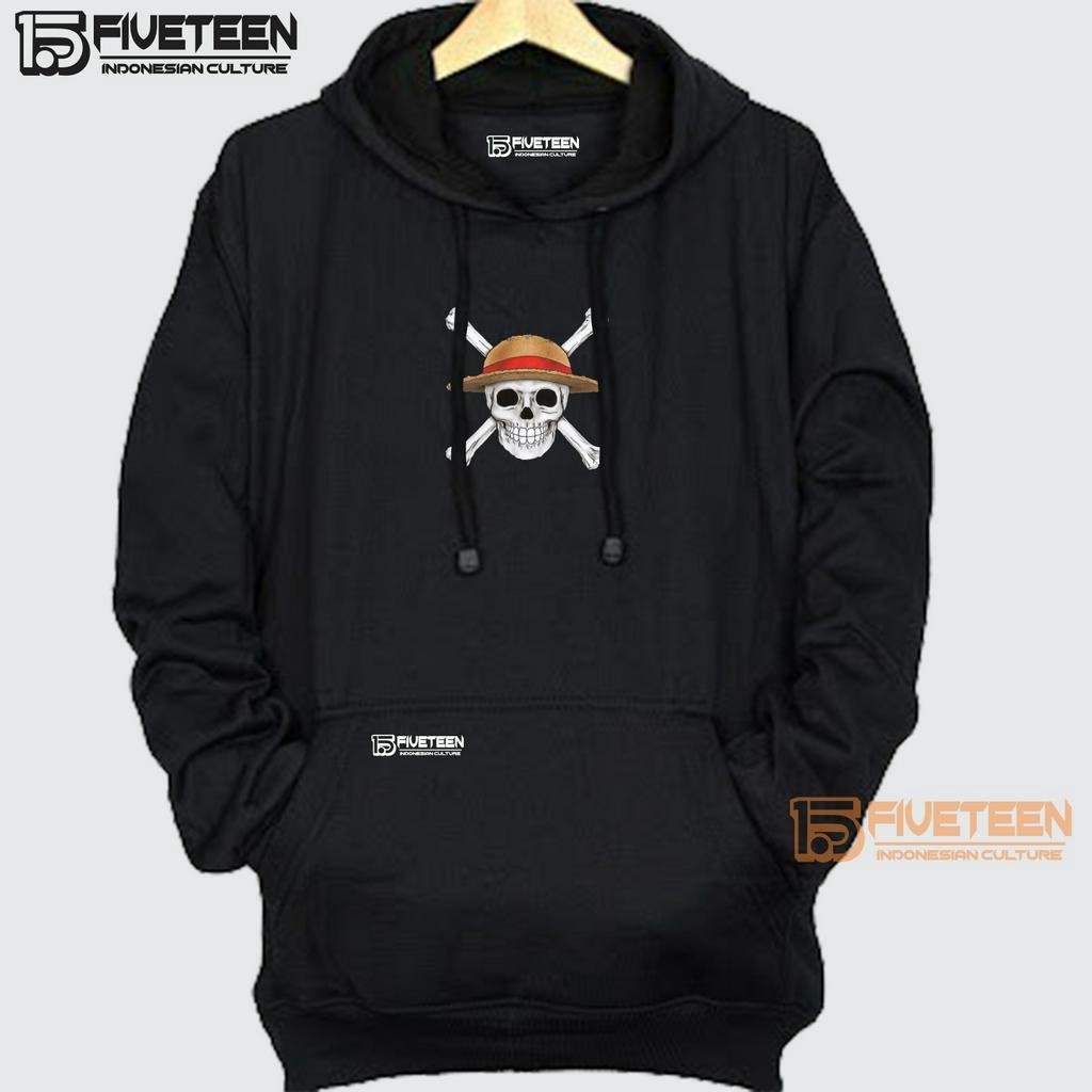 sweater oversize xxxl jumbo wanita warna hitam sablon one peace sablon depan belakang fifteen15 hoodie pria distro original brand bahan tebal jaket cowok terbaru 2023 distro zipper hoodie oversize premium fvth