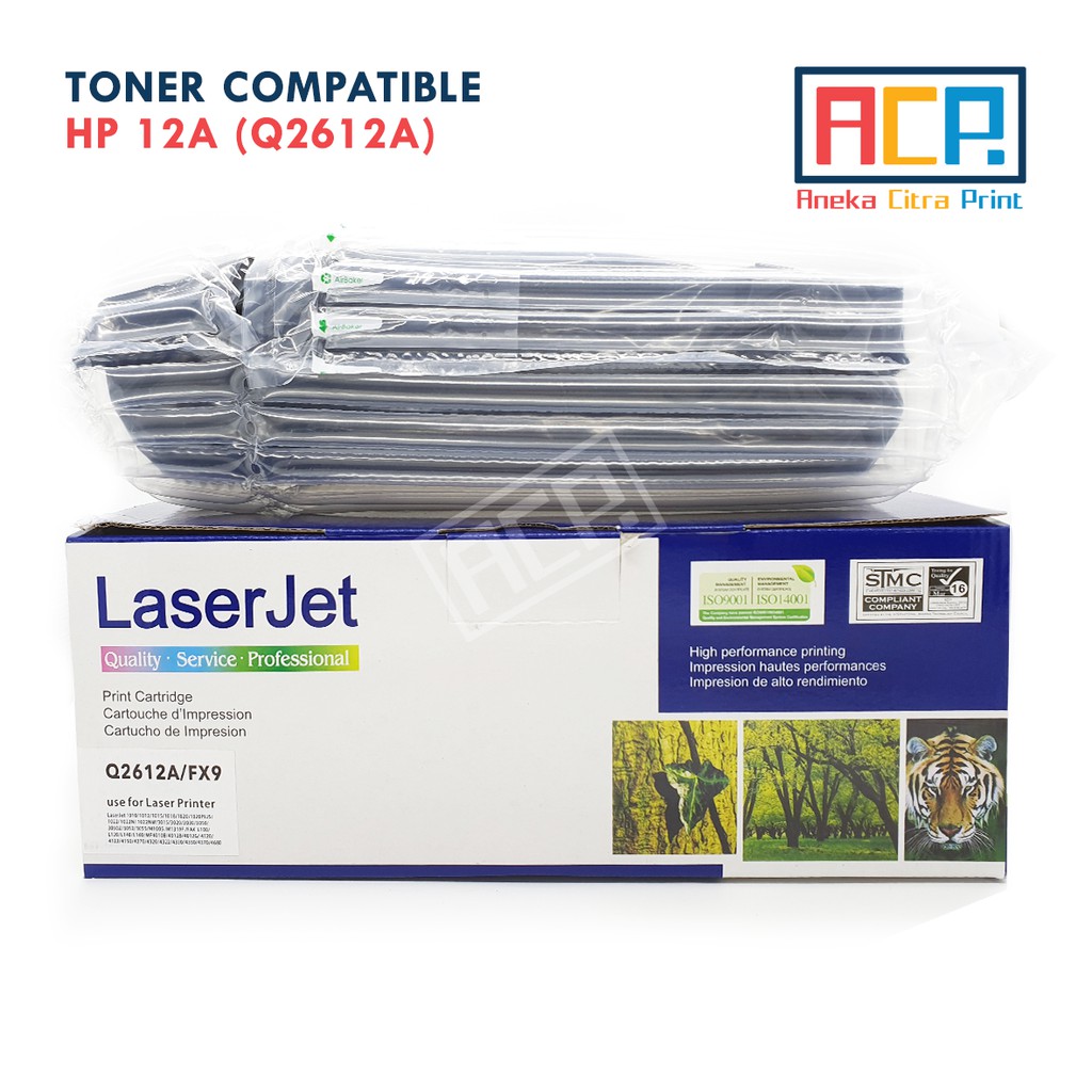 Toner Compatible HP 12A Q2612A - Cartridge HP LaserJet 1018 1020 1022 3015 3020 3055 M1005 M1319F