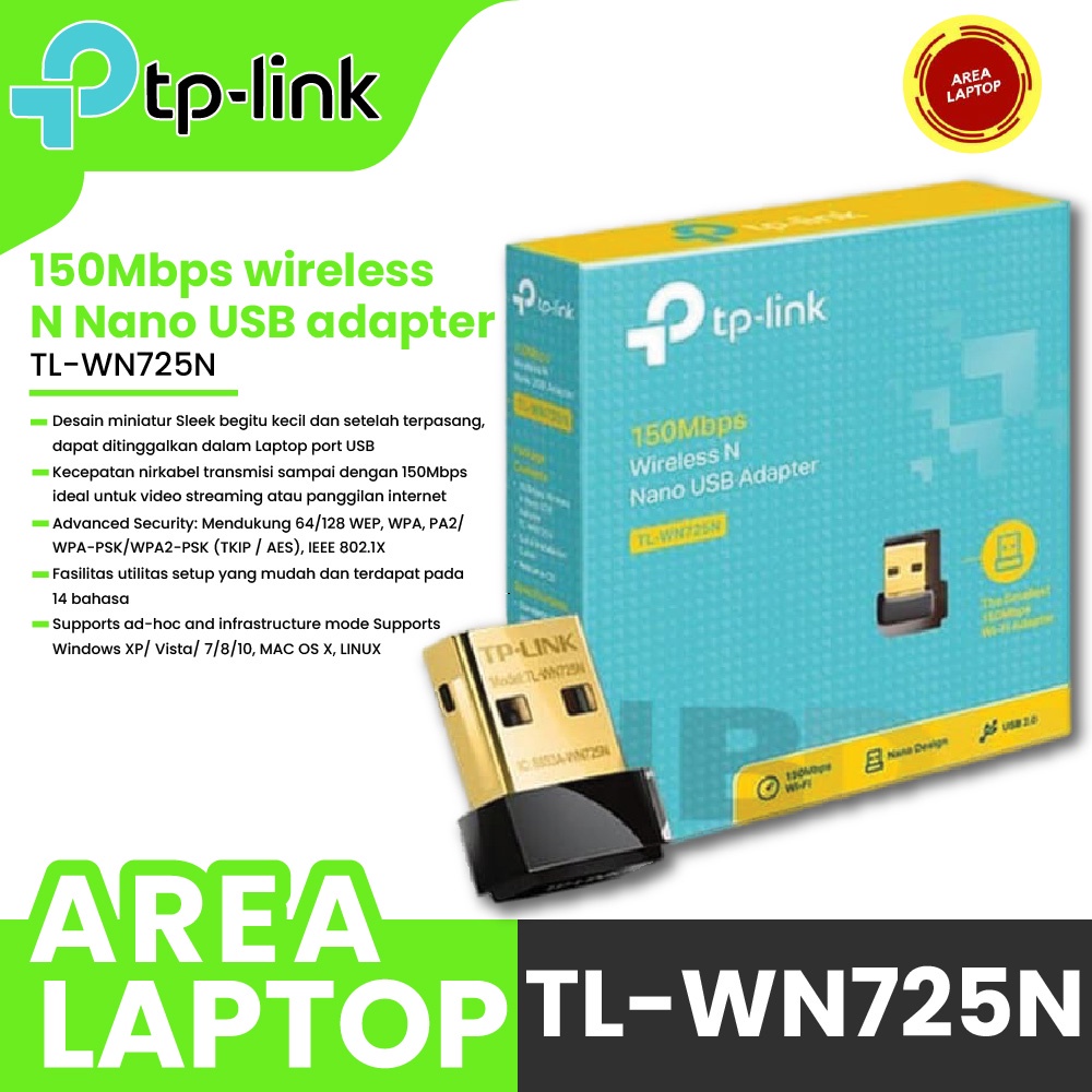 TP-LINK WIRELESS NANO USB ADAPTER N150 WN725N