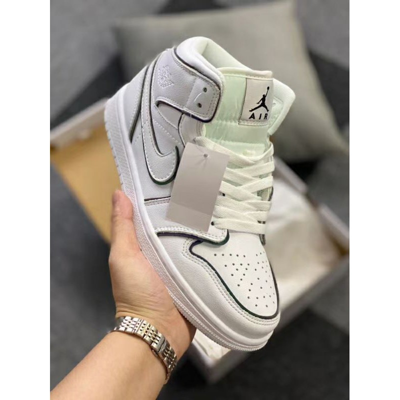 Nike Air Jordan 1 Mid Iridescent Reflective White