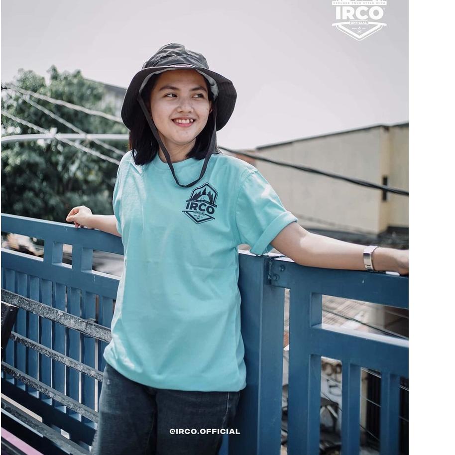 ➶ Kaos irco lengan pendek murah - Kaos biru tosca pria dan wanita - Kaos katun combed 24s premium - 
