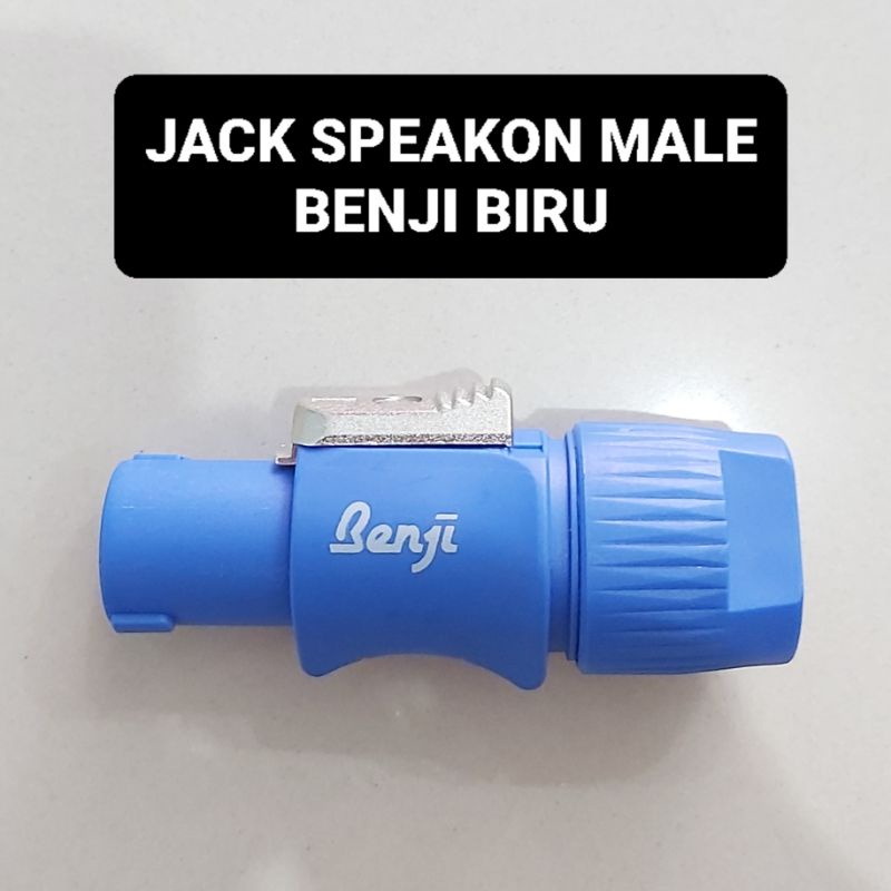 BENJI Jack Speakon Male Biru Jantan Spikon Spicon Laki B