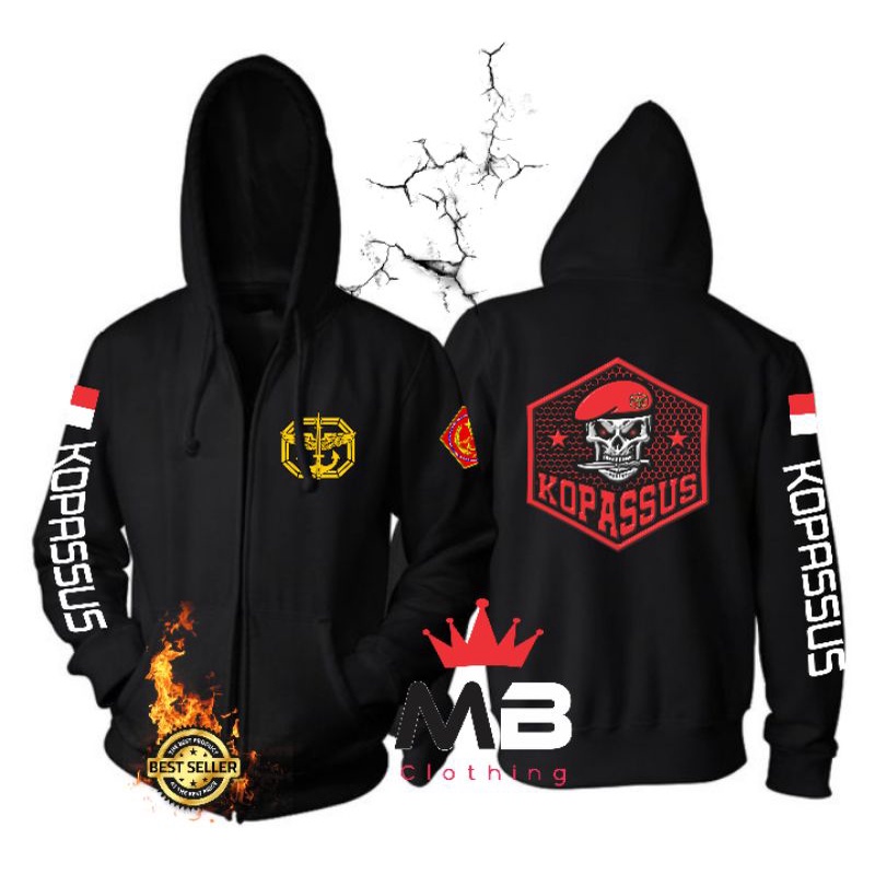 ORIGINAL JAKET KOPASUS / BAJU KOPASSUS PREMIUM / JAKET HOODIE KOPASUS
