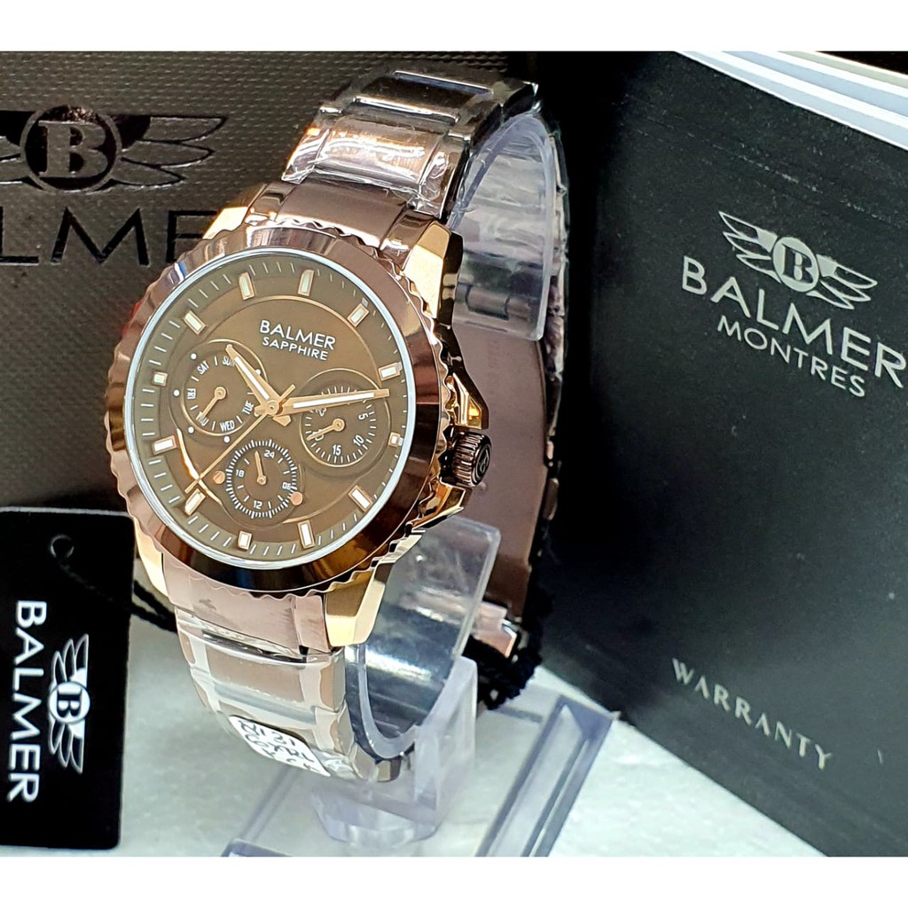 JAM TANGAN WANITA ORIGINAL BALMER 8131 CHRONO AKTIF TAHAN AIR