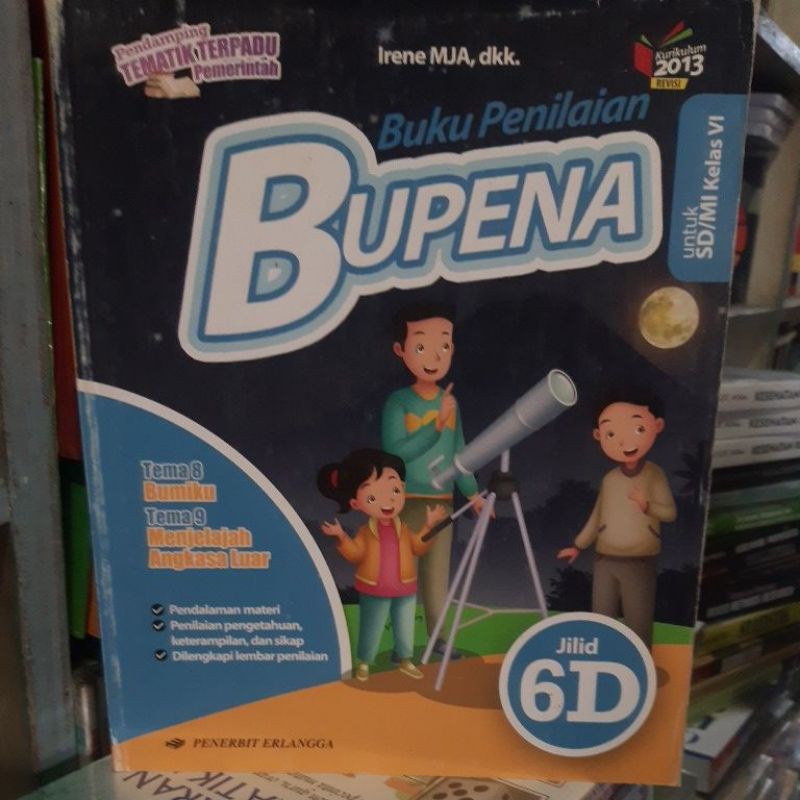 BUKU PENILAYAN BUPENA JILID 6D UNTUK SD KELAS 6