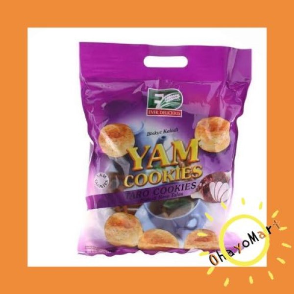 

Siap Krim Ever Delicious Yam Cookies / Taro Cookies / Kukis Rasa Talas 350Grm