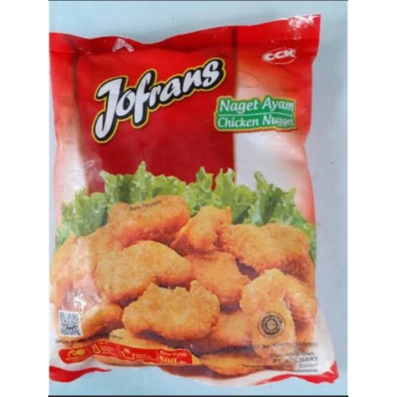 

Jofrans chicken nugget 500gr (naget ayam)