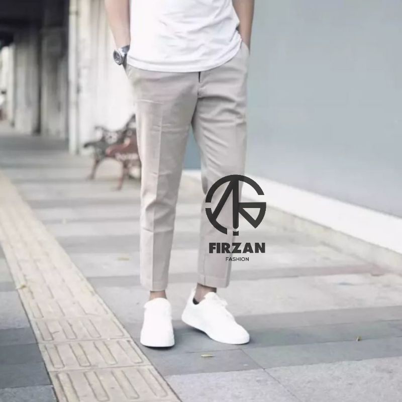 Celana Ankle Pants Celana Casual Celana Formal Celana Bahan Kerja Kantor Celana Panjang Pria Chino Chinos Fashion Pria Korean Style