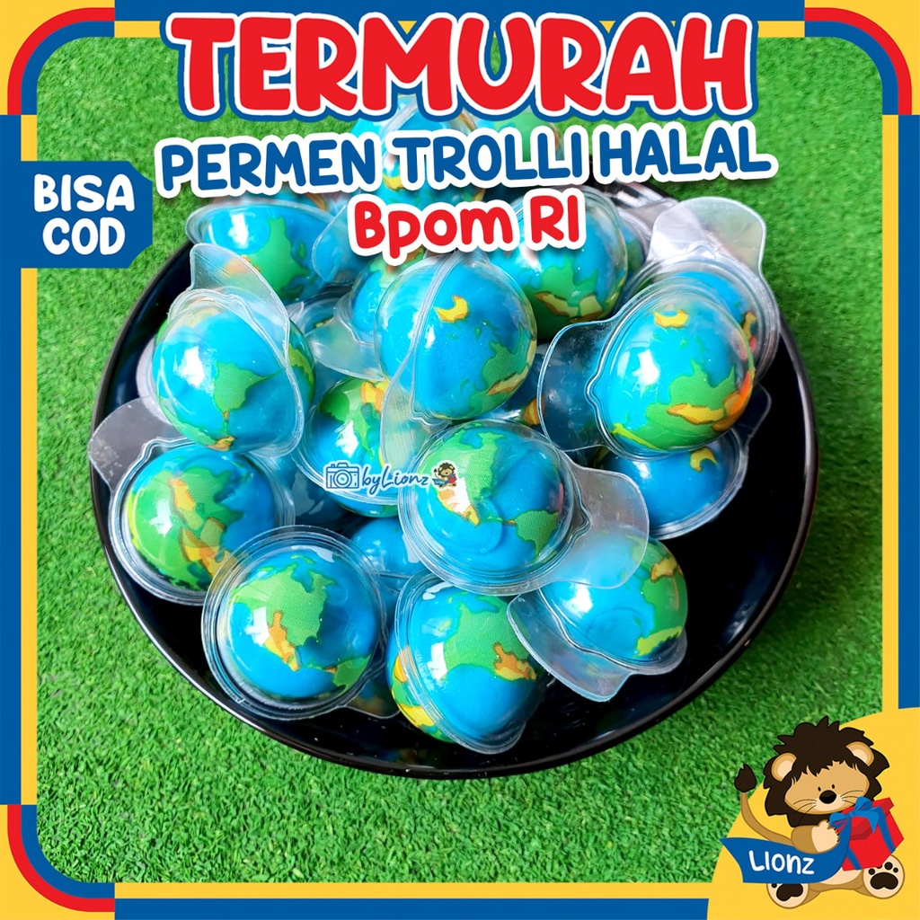 Permen halal trolli planet gummy isi selai / permen viral halal bukan permen karet (1pcs)