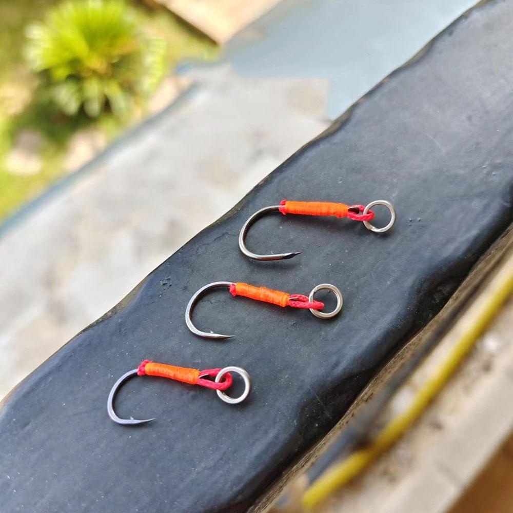 Preva 10pcs Luya Umpan Keras Bahan Buatan Fishhooks Kait Tambahan