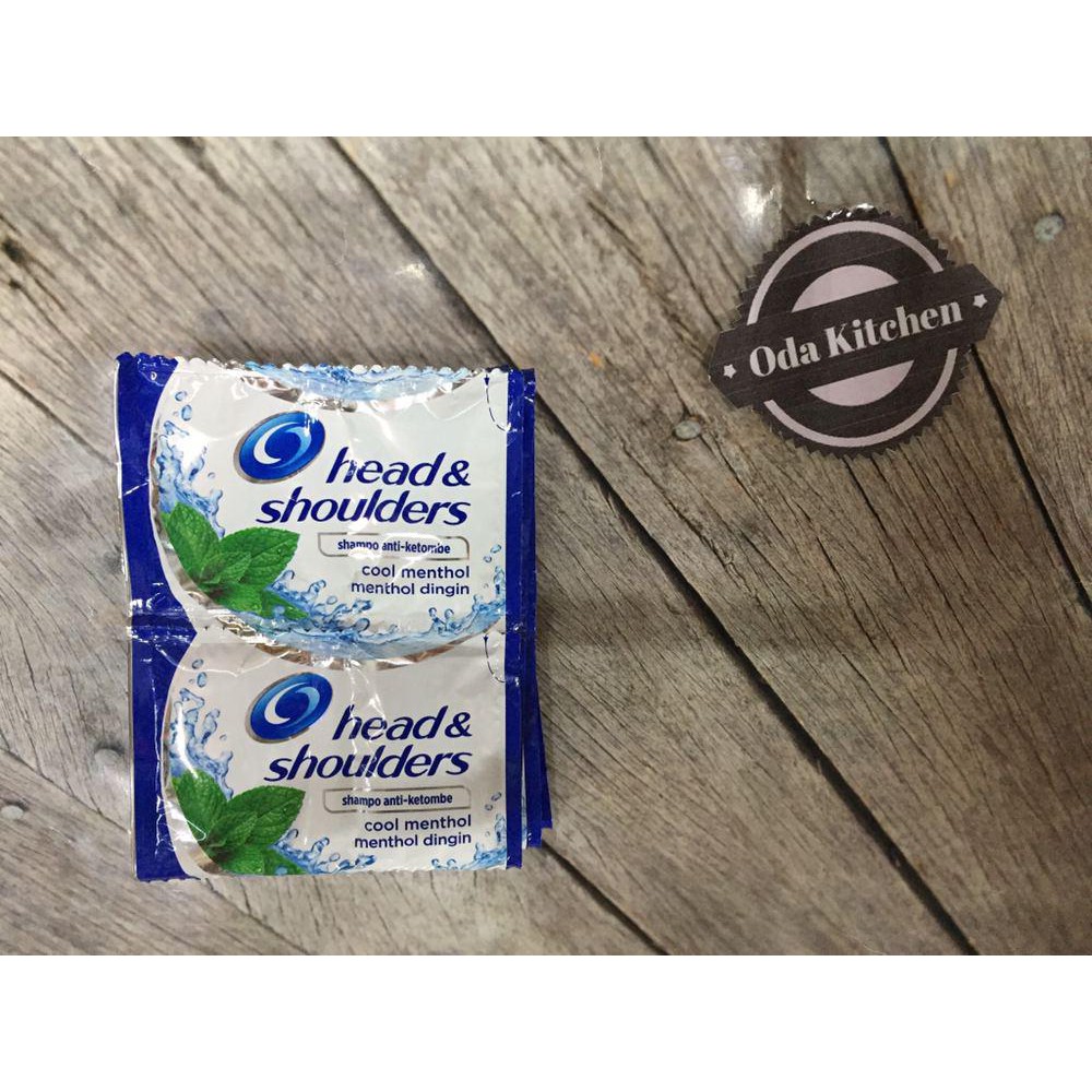 HEAD &amp; SHOULDERS SHAMPOO SHAMPO ANTI KETOMBE COOL MENTHOL MENTOL DINGIN 12X10ml