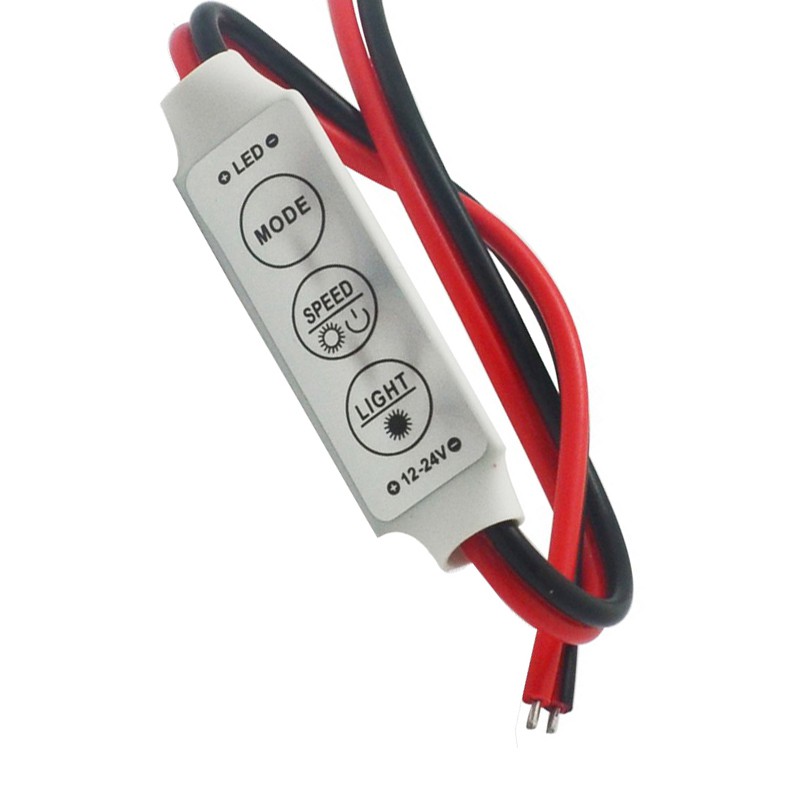 Modul Led strip Dimmer Controller Kedip Strobo 6 Mode 6 Speed 12-24V