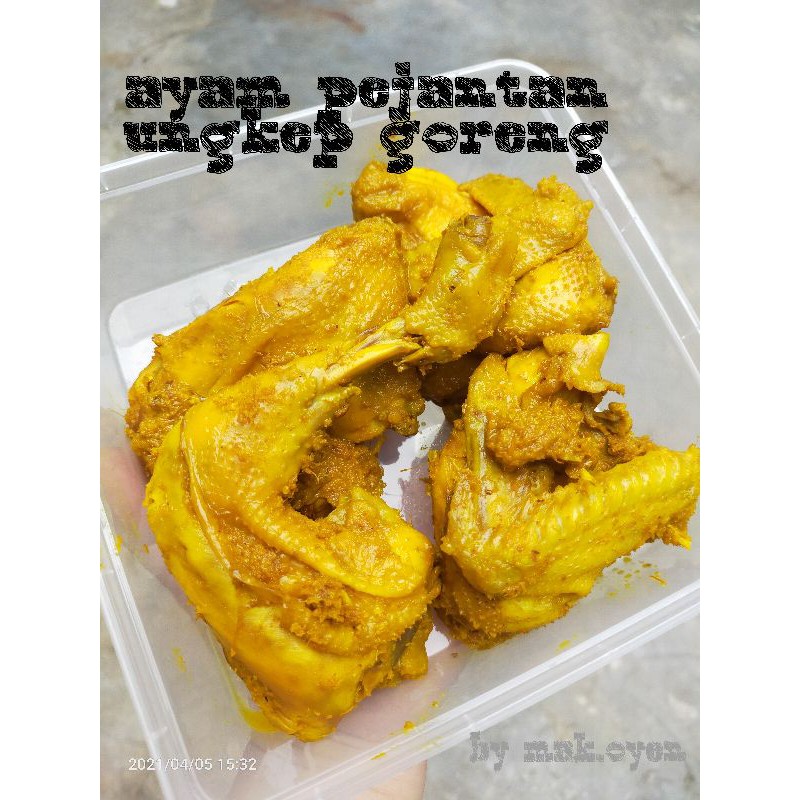 

ayam potong pejantan ungkep goreng