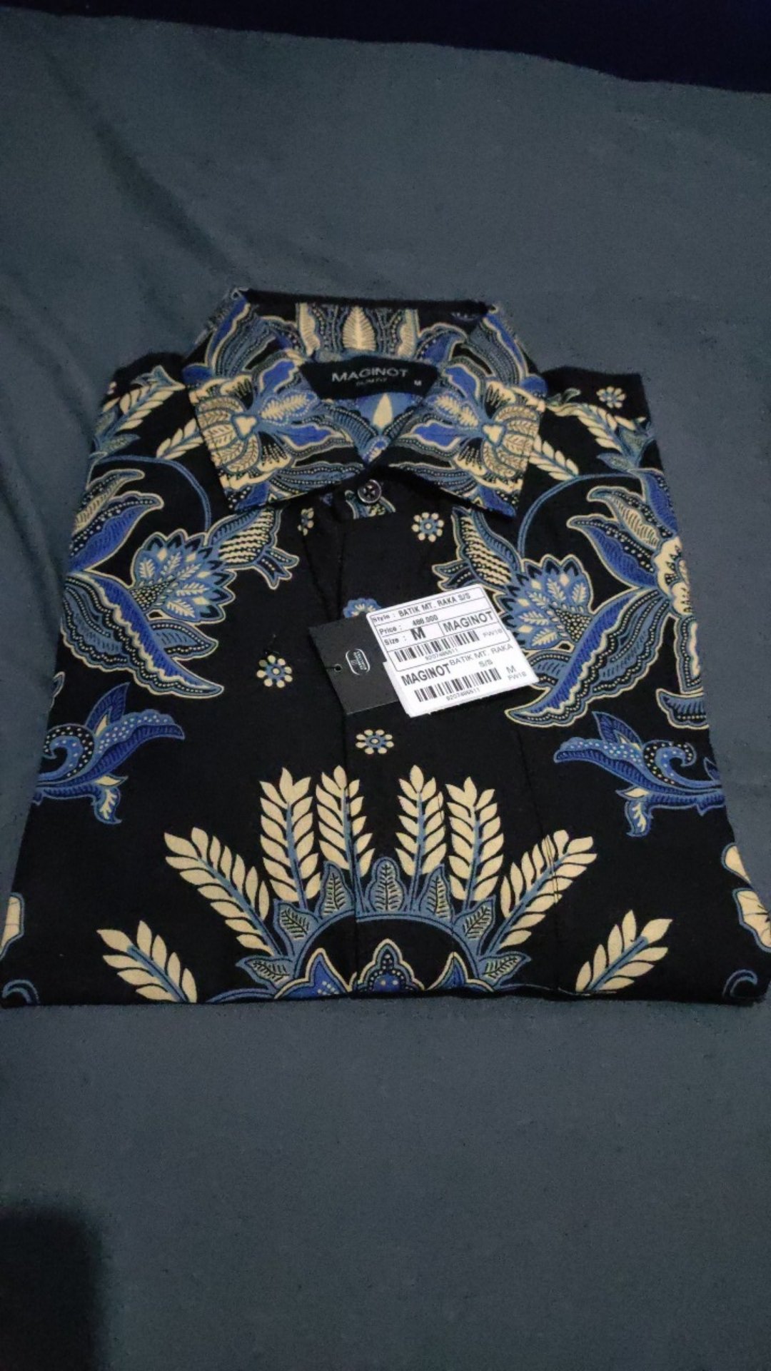 Maginot Kemeja Batik Pria Raka-ss Lengan Pendek