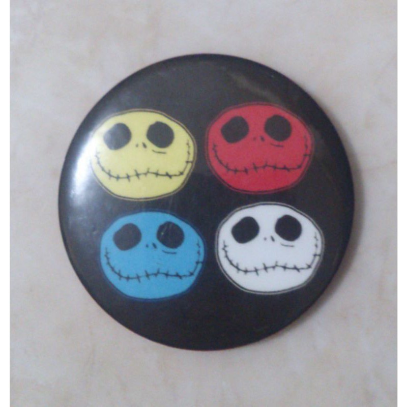 PIN BROS JACK SKELLINGTON NIGHTMARE BEFORE CHRISTMAS SKULL TENGKORAK