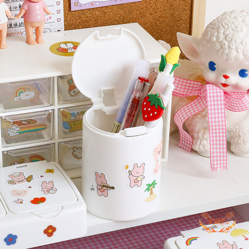 Winzige Sticker Storage Box Stationary Equipment untuk Penyimpanan Umum Di Kantor Sekolah-K2