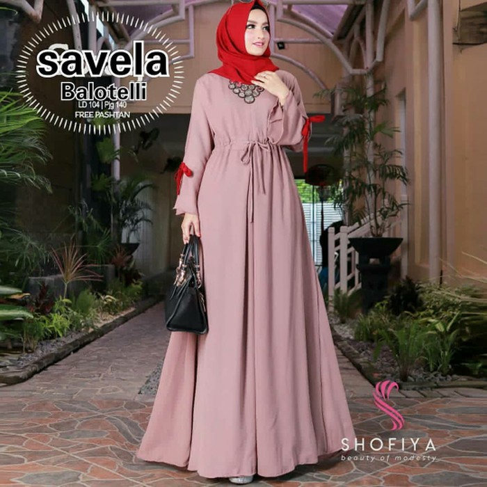 GAMIS SYARI ANNAJAH CAPUCCINO 900GR 110 140 ALLSIZE GAMIS SYARI BUSUI CADAR CREPE HQ POLOS MURAH I.