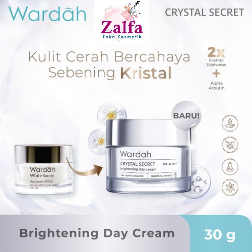 Wardah White Secret Day Cream SPF 35 PA+++/ Wardah Crystal Secret Brightening Day Cream