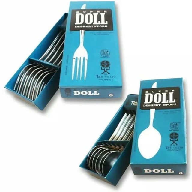 SENDOK STAINLESS SUPER DOLL ISI 6 SENDOK TEBAL MURAH - SENDOK DOLL